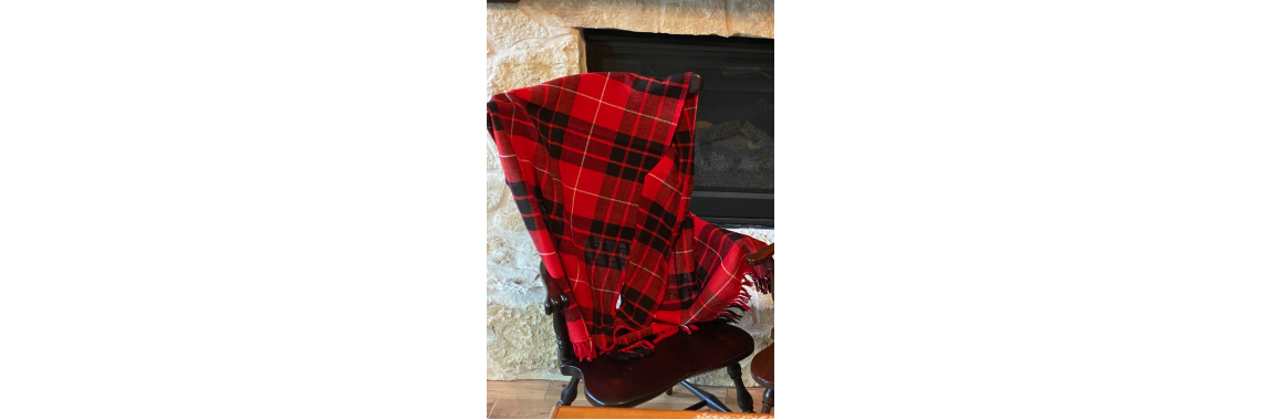 Munro, (Red -n- Black), Wool Shawls